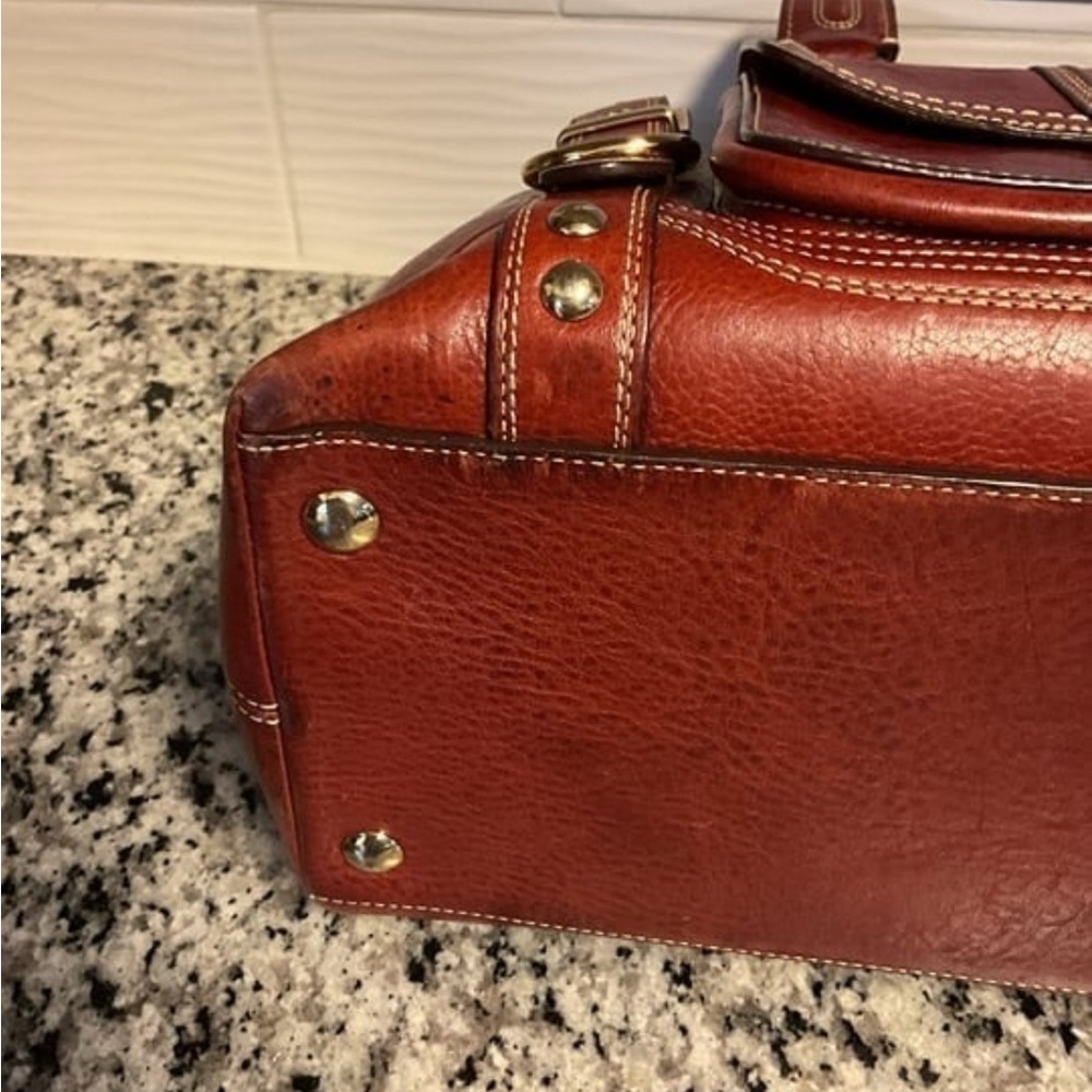 Coach Legacy Hampton Miranda Rare Burgundy Satchel 11085 Turnlock Bag Purse - Picture 5 of 11